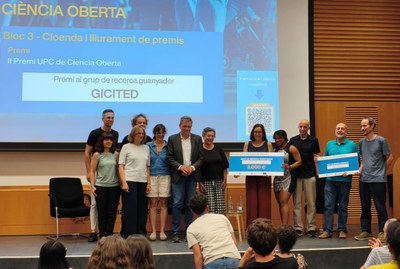 El grup GICITED guanya el II Premi UPC de Ciència Oberta